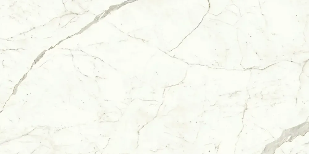 Ro'Ma Carrelage Carrelage Mural Pour Douche<Carrelage effet Marbre Blanc Calacatta Prima 240x120x0,9 cm Brillant Faventa - Mur intérieur (vendu par carton de 2,88 m²) - RO'MA