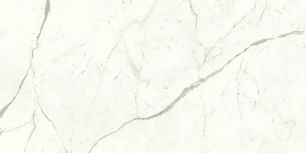 Ro'Ma Carrelage Carrelage Mural Pour Douche<Carrelage effet Marbre Blanc Calacatta Prima 240x120x0,9 cm Brillant Faventa - Mur intérieur (vendu par carton de 2,88 m²) - RO'MA