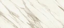 Ro'Ma Carrelage Carrelage effet Marbre Blanc Calacatta Sublime 278x120x0,6 cm Brillant Orsiano - Mur intérieur (vendu par carton de 3,336 m²) - RO- Carrelage Mural Effet Marbre