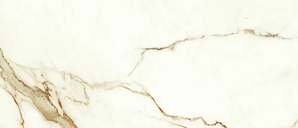 Ro'Ma Carrelage Carrelage effet Marbre Blanc Calacatta Supreme 120x50x0,85 cm Silk Faventa - Mur intérieur (vendu par carton de 1,8 m²) - RO'MA CA- Carrelage Mural Effet Marbre