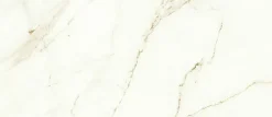 Ro'Ma Carrelage Carrelage effet Marbre Blanc Calacatta Supreme 120x50x0,85 cm Silk Faventa - Mur intérieur (vendu par carton de 1,8 m²) - RO'MA CA- Carrelage Mural Effet Marbre