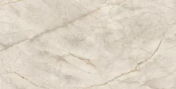 Ro'Ma Carrelage Carrelage effet Marbre Blanc Himalaya 240x120x0,9 cm Brillant Sorvella - Mur intérieur (vendu par carton de 2,88 m²) - RO'MA CARRE- Carrelage Mural Effet Marbre
