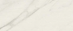 Ro'Ma Carrelage Carrelage Mural Effet Marbre|Carrelage Mural Pour Cuisine<Carrelage effet Marbre 3D Blanc Calacatta Armonia Stripe 120x50x0,85 cm Mat Venerio - Mur intérieur (vendu par carton de 1,8 m²) -