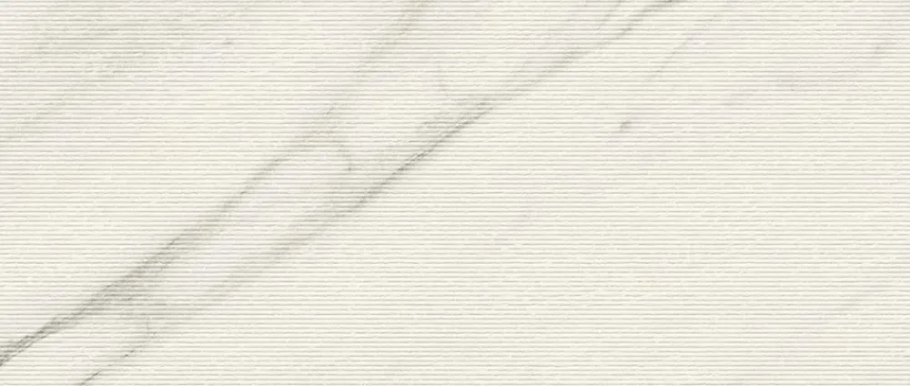 Ro'Ma Carrelage Carrelage Mural Effet Marbre|Carrelage Mural Pour Cuisine<Carrelage effet Marbre 3D Blanc Calacatta Armonia Stripe 120x50x0,85 cm Mat Venerio - Mur intérieur (vendu par carton de 1,8 m²) -