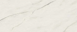 Ro'Ma Carrelage Carrelage Mural Effet Marbre|Carrelage Mural Pour Cuisine<Carrelage effet Marbre 3D Blanc Calacatta Armonia Stripe 120x50x0,85 cm Mat Venerio - Mur intérieur (vendu par carton de 1,8 m²) -