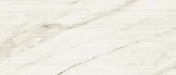 Ro'Ma Carrelage Carrelage effet Marbre 3D Blanc Calacatta Sublime Claw 120x50x0,85 cm Mat Venerio - Mur intérieur (vendu par carton de 1,8 m²) - R- Carrelage Mural Effet Marbre