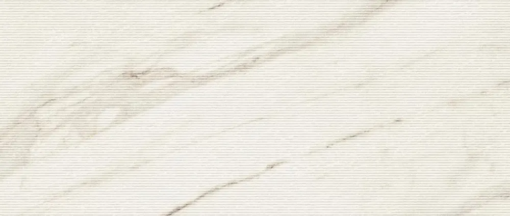 Ro'Ma Carrelage Carrelage effet Marbre 3D Blanc Calacatta Sublime Stripe 120x50x0,85 cm Mat Venerio - Mur intérieur (vendu par carton de 1,8 m²) -- Carrelage Mural Effet Marbre