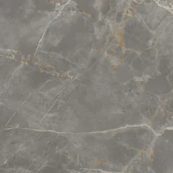 Ro'Ma Carrelage Carrelage effet Marbre Gris Titan 120x120x0,9 cm Brillant Montira - Sol et mur intérieur (vendu par carton de 2,88 m²) - RO'MA CAR- Carrelage Sol Pour Pièce À Vivre|Carrelage Sol Effet Marbre