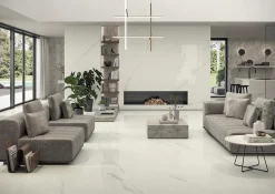 Ro'Ma Carrelage Carrelage Mural Pour Pièce À Vivre<Carrelage effet Marbre Gris Royal 278x120x0,6 cm Brillant Orsiano - Mur intérieur (vendu par carton de 3,336 m²) -