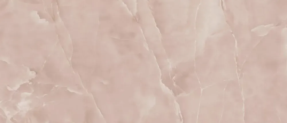Ro'Ma Carrelage Carrelage effet Onyx Rose Quartz 278x120x0,6 cm Brillant Nerolio - Mur intérieur (vendu par carton de 3,336 m²) -- Carrelage Mural Effet Pierre