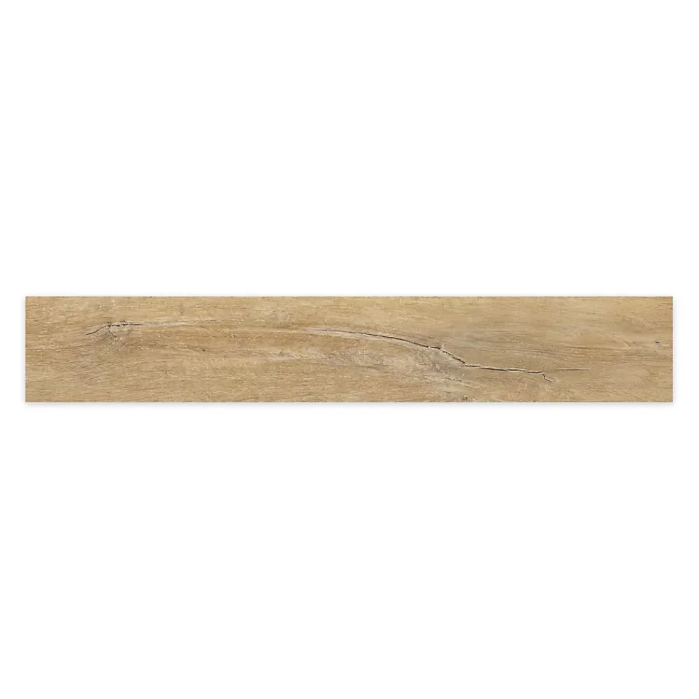 Ro'Ma Carrelage Carrelage effet Parquet Bois Miel 121x19,5x0,9 cm In&Out Lunerol - Sol et mur intérieur et Sol extérieur -- Carrelage Sol Effet Bois