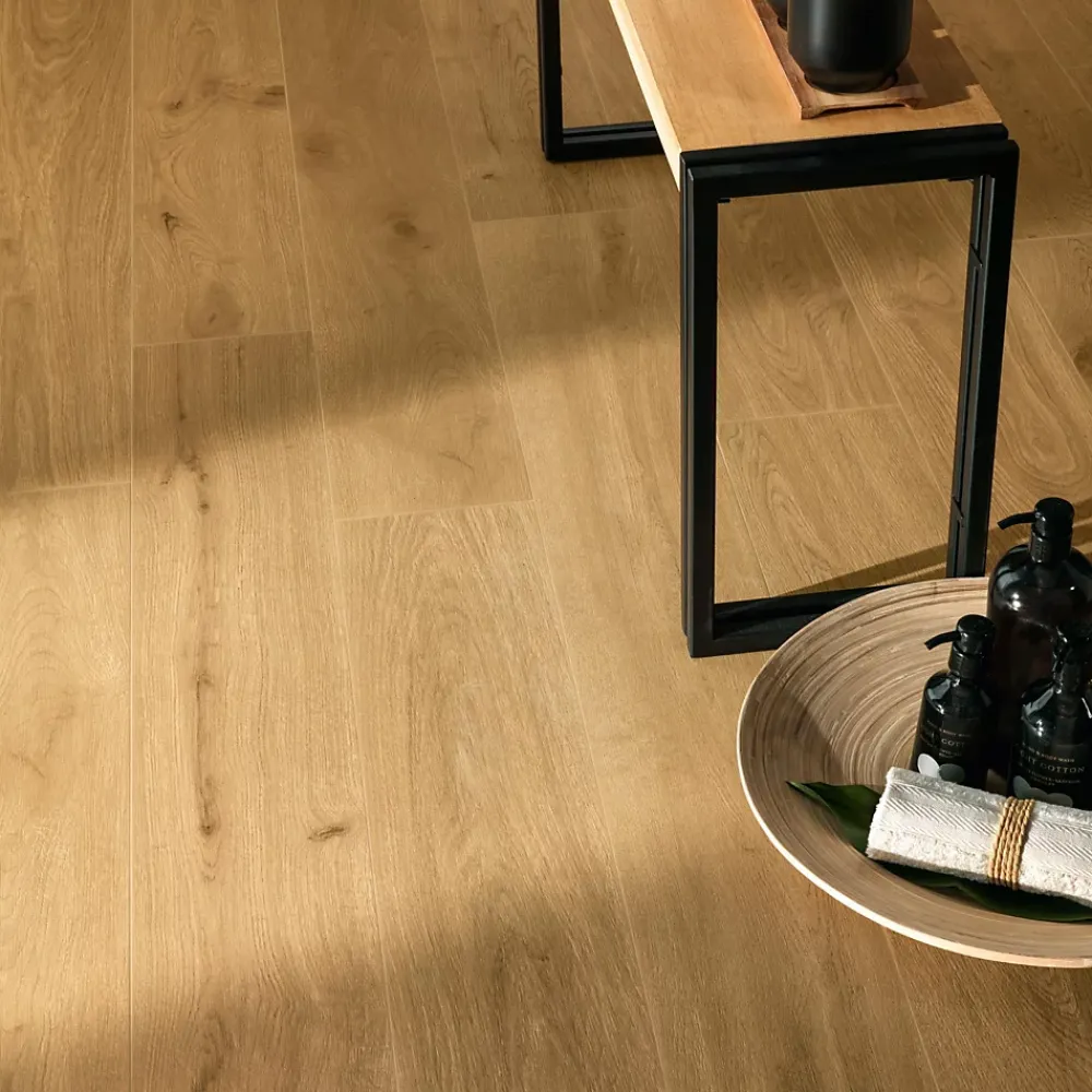 Ro'Ma Carrelage Carrelage effet Parquet Bois Chêne Miel Rustic 150x18,5x0,9 cm Mat Forenza - Sol et mur intérieur (vendu par carton de 1,11 m²) -- Carrelage Sol Effet Bois