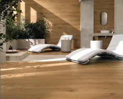 Ro'Ma Carrelage Carrelage effet Parquet Bois Chêne Miel Rustic 150x18,5x0,9 cm Mat Forenza - Sol et mur intérieur (vendu par carton de 1,11 m²) -- Carrelage Sol Effet Bois