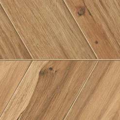 Ro'Ma Carrelage Carrelage effet Parquet Bois Chêne Ambre Chevron Pointe de Hongrie 35x34,5x0,95 cm Mat Tarina - Sol et mur intérieur (vendu par ca- Carrelage Sol Effet Bois