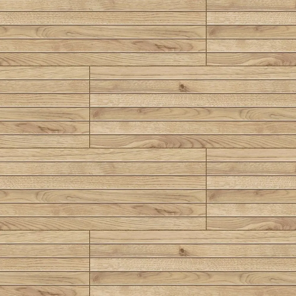 Ro'Ma Carrelage Carrelage Sol Effet Bois<Carrelage effet Parquet Bois Chêne Ivoire Stripe 75x18,5x0,9 cm Mat Bravino - Sol et mur intérieur (vendu par carton de 0,555 m²)