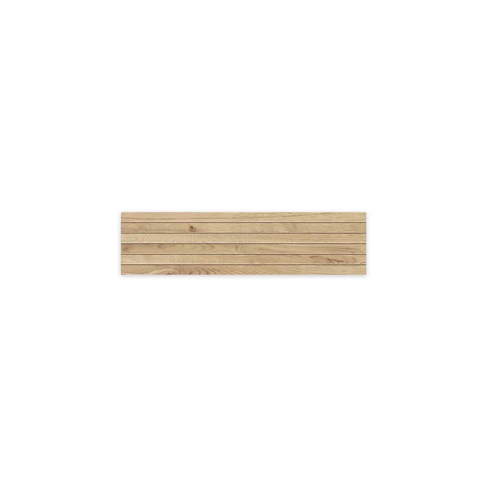 Ro'Ma Carrelage Carrelage Sol Effet Bois<Carrelage effet Parquet Bois Chêne Ivoire Stripe 75x18,5x0,9 cm Mat Bravino - Sol et mur intérieur (vendu par carton de 0,555 m²)