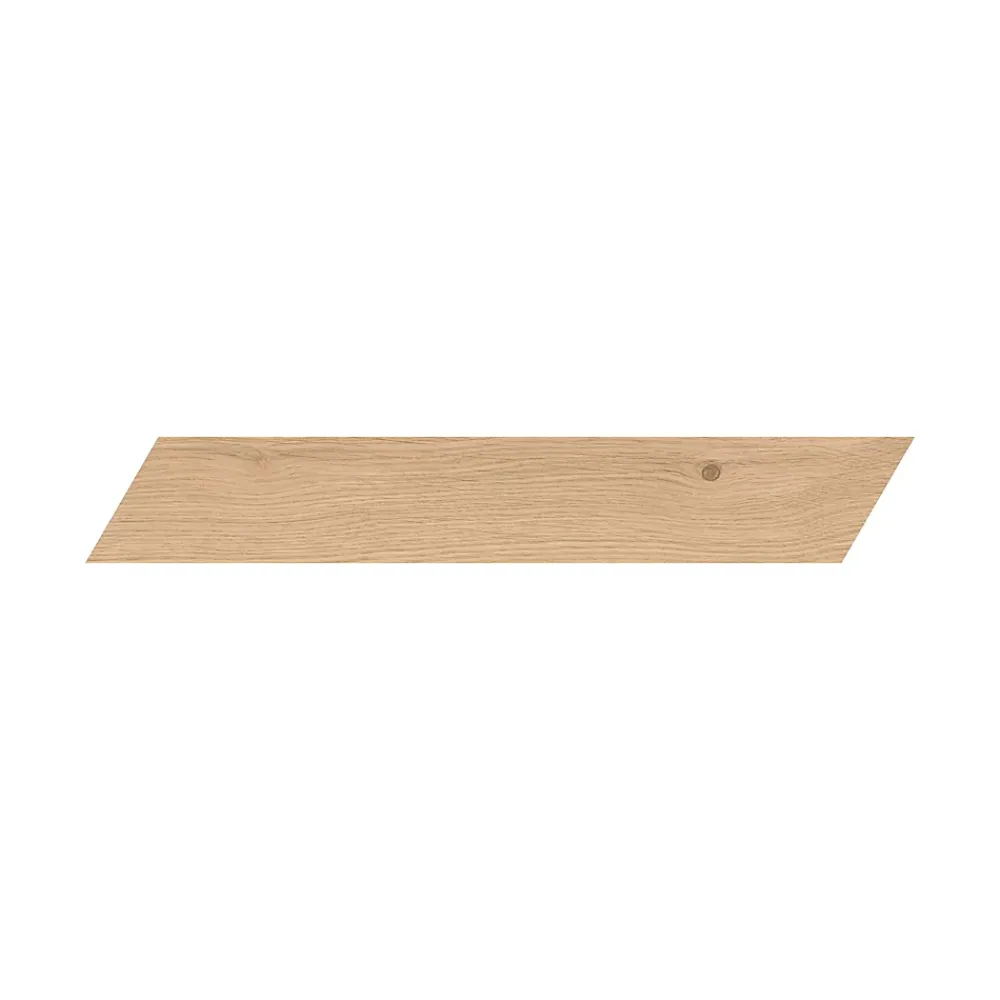 Ro'Ma Carrelage Carrelage effet Parquet Bois Chêne Luce Chevron Pointe de Hongrie 45x7,5x0,9 cm Mat Cedrano - Sol et mur intérieur (vendu par cart- Carrelage Sol Effet Bois