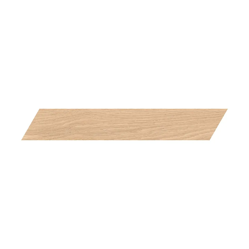 Ro'Ma Carrelage Carrelage effet Parquet Bois Chêne Luce Chevron Pointe de Hongrie 45x7,5x0,9 cm Mat Cedrano - Sol et mur intérieur (vendu par cart- Carrelage Sol Effet Bois