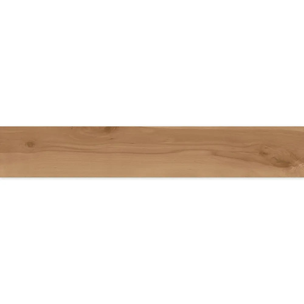 Ro'Ma Carrelage Carrelage effet Parquet Bois Hêtre Castano 120x20x0,9 cm Mat Rivaro - Sol et mur intérieur (vendu par carton de 1,44 m²) - RO'MA C- Carrelage Sol Effet Bois