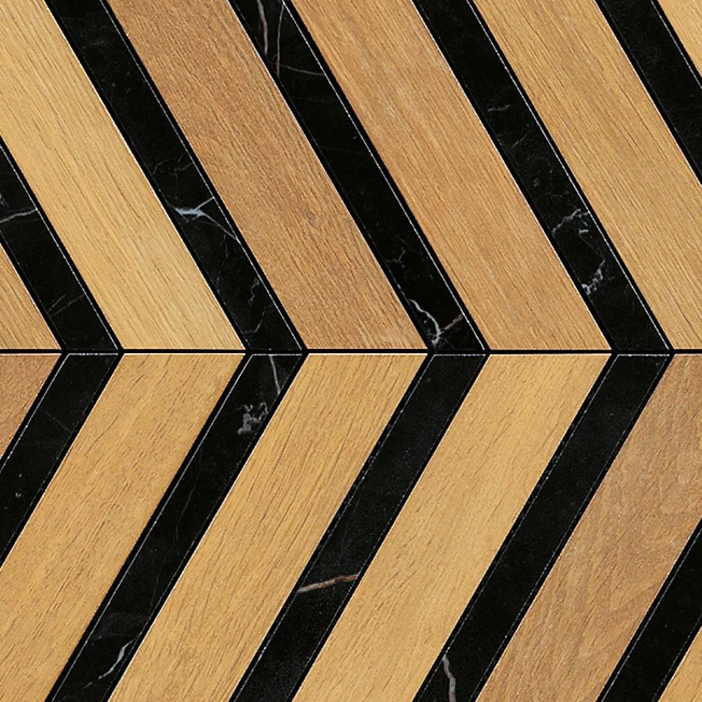 Ro'Ma Carrelage Carrelage Sol Effet Bois<Carrelage effet Parquet Bois Chêne Brut Chevron Pointe de Hongrie 29,4x28,7x0,95 cm Mat Lorenta - Sol et mur intérieur (vendu par