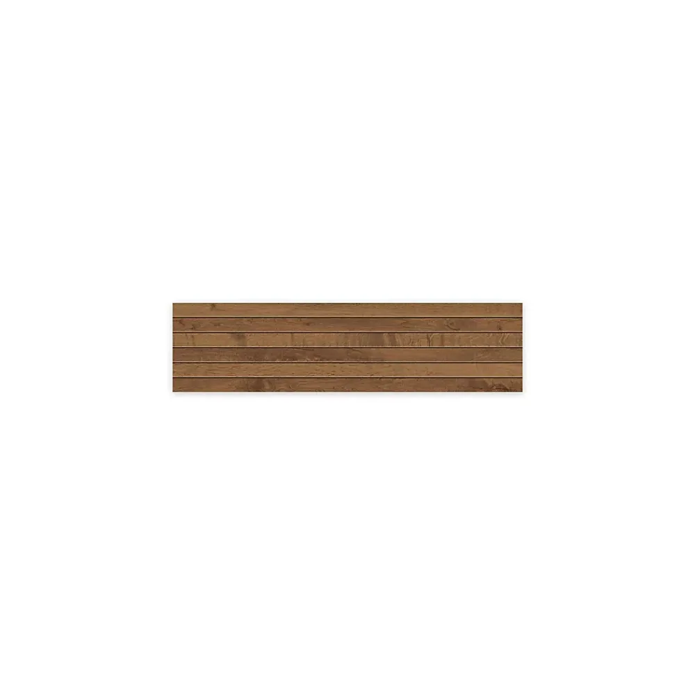Ro'Ma Carrelage Carrelage effet Parquet Bois Chêne Cognac Stripe 75x18,5x0,9 cm Mat Lorenta - Sol et mur intérieur (vendu par carton de 0,555 m²)- Carrelage Sol Effet Bois