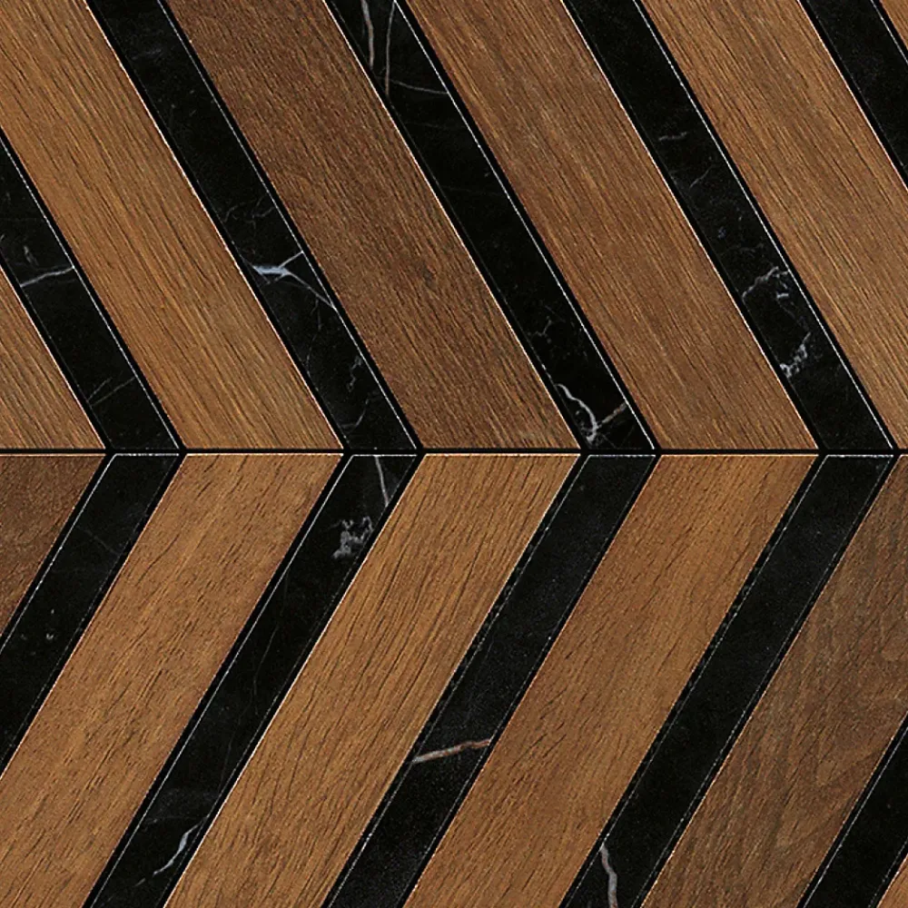 Ro'Ma Carrelage Carrelage Sol Effet Bois<Carrelage effet Parquet Bois Chêne Cognac Chevron Pointe de Hongrie 29,4x28,7x0,95 cm Mat Lorenta - Sol et mur intérieur (vendu pa