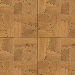 Ro'Ma Carrelage Carrelage effet Parquet Bois Chêne Caramel Quadra 56,1x56,1x0,95 cm Mat Bravino - Sol et mur intérieur (vendu par carton de 0,629- Carrelage Sol Effet Bois