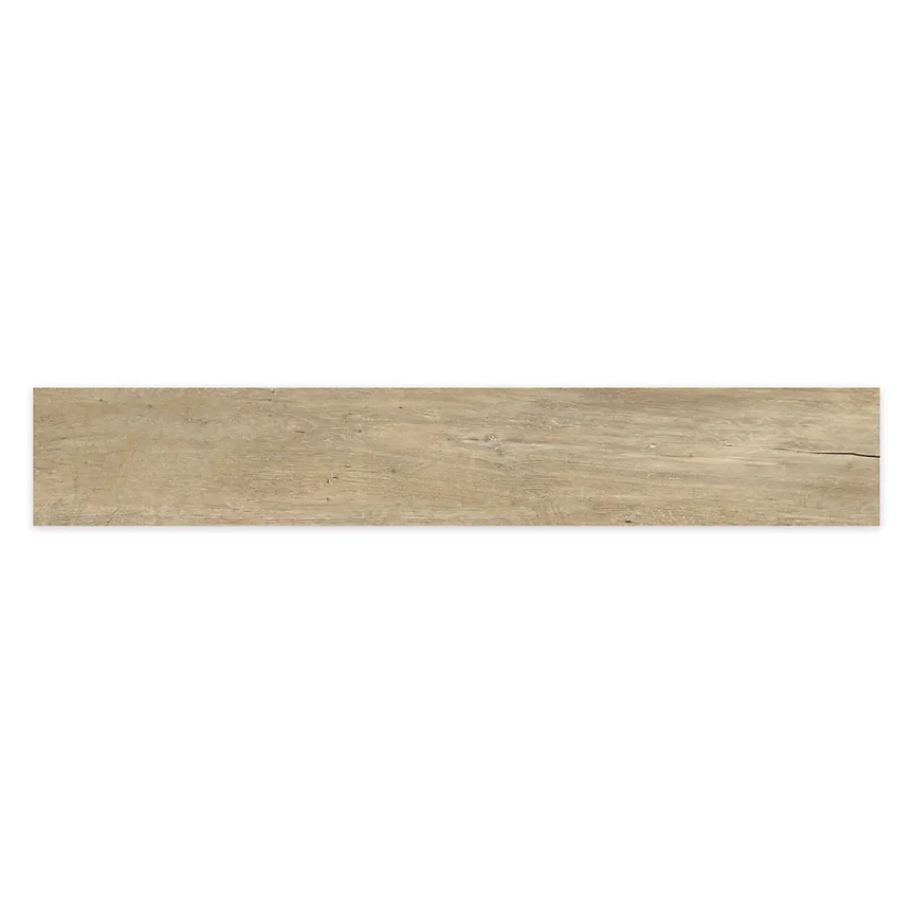 Ro'Ma Carrelage Carrelage effet Parquet Bois Brun Brut 121x19,5x0,9 cm In&Out Lunerol - Sol et mur intérieur et Sol extérieur -- Carrelage Sol Effet Bois