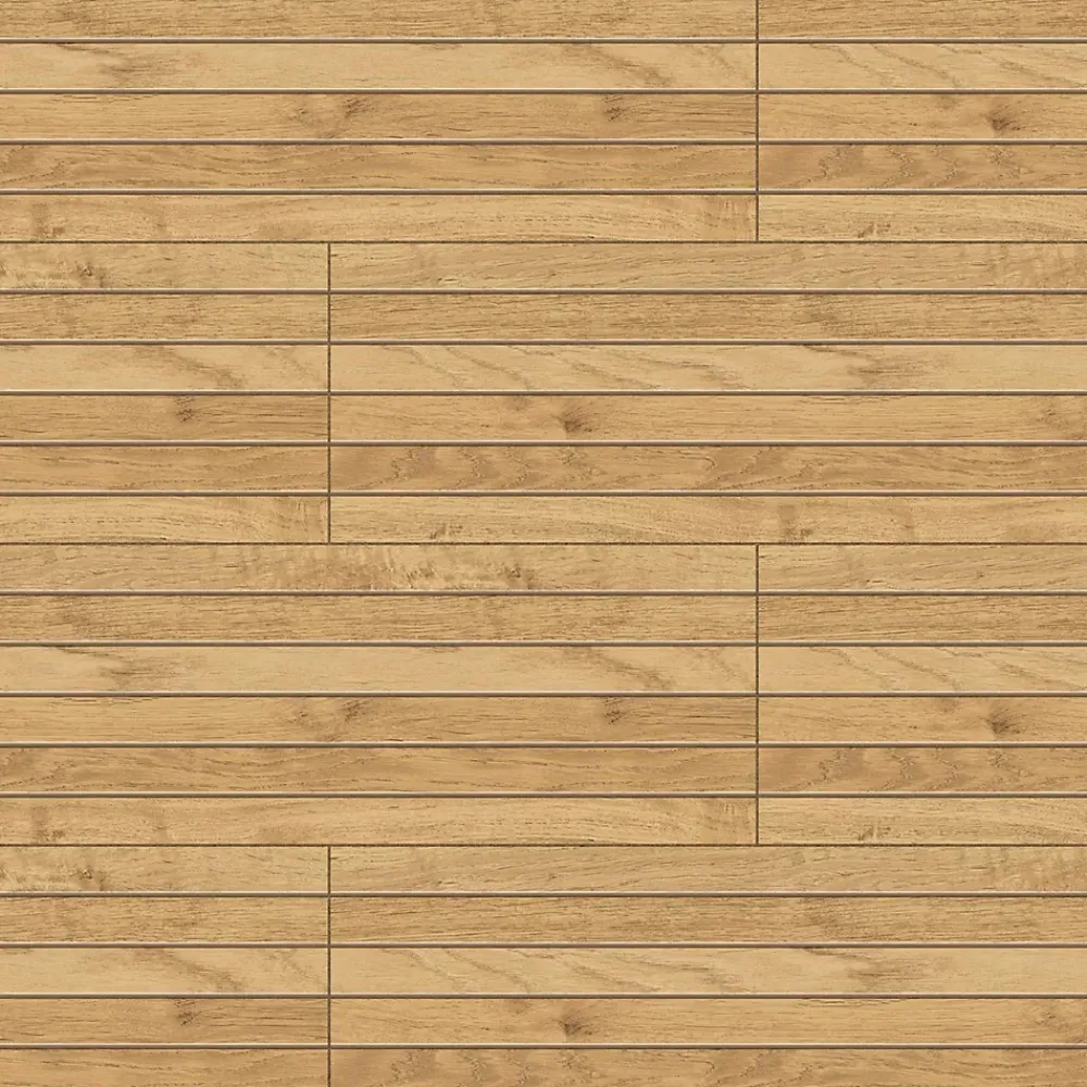 Ro'Ma Carrelage Carrelage effet Parquet Bois Chêne Brut Stripe 75x18,5x0,9 cm Mat Lorenta - Sol et mur intérieur (vendu par carton de 0,555 m²) -- Carrelage Sol Effet Bois