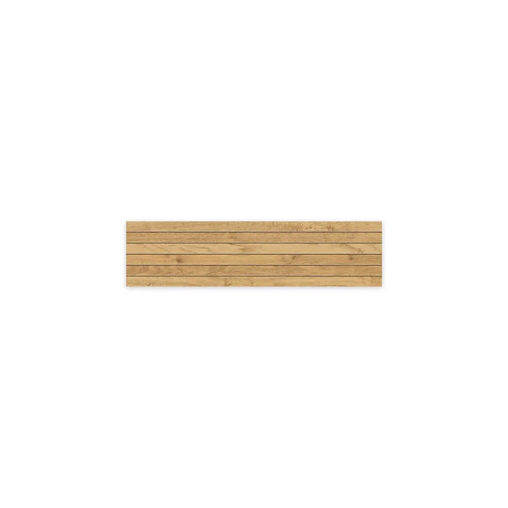 Ro'Ma Carrelage Carrelage effet Parquet Bois Chêne Brut Stripe 75x18,5x0,9 cm Mat Lorenta - Sol et mur intérieur (vendu par carton de 0,555 m²) -- Carrelage Sol Effet Bois