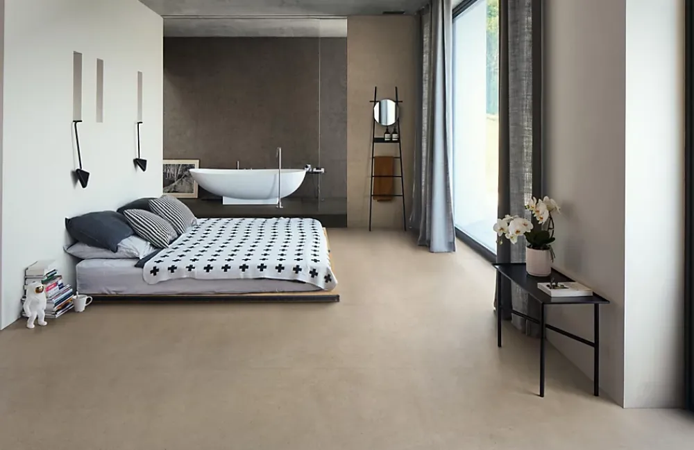 Ro'Ma Carrelage Carrelage Mural Effet Pierre<Carrelage effet Pierre Calcaire Gris Terre 278x120x0,6 cm Mat Domella - Mur intérieur (vendu par carton de 3,336 m²) - RO'MA CARRE