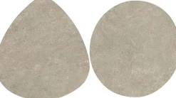 Ro'Ma Carrelage Carrelage effet Pierre Calcaire Gris Ombre Galets XL 59,5x59,5x0,9 cm Rocalta - Sol extérieur (vendu par carton de 1,022 m²) - RO'- Carrelage Extérieur Et Terrasse