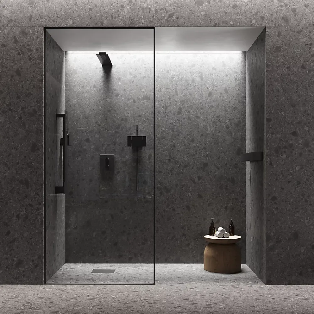 Ro'Ma Carrelage Carrelage Mural Effet Pierre<Carrelage effet Pierre Ceppo di Gré Gris Foncé 278x120x0,6 cm Mat Massira - Mur intérieur (vendu par carton de 3,336 m²) - RO'MA C