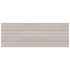 Ro'Ma Carrelage Carrelage Mural Effet Pierre<Carrelage effet Pierre 3D Gris Silver Curve 100x33,3x0,98 cm Torvane - Mur intérieur -
