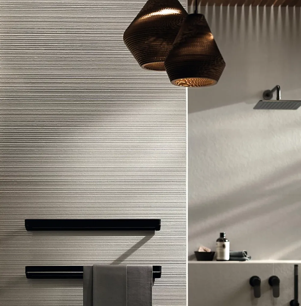 Ro'Ma Carrelage Carrelage effet Pierre 3D Gris Perle Granula 80x40x0,85 cm Mat Volenza - Mur intérieur (vendu par carton de 1,28 m²) - RO'MA CARRE- Carrelage Mural Effet Pierre