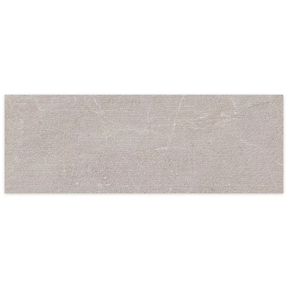 Ro'Ma Carrelage Carrelage effet Pierre 3D Gris Silver Granula 100x33,3x0,86 cm Torvane - Mur intérieur -- Carrelage Mural Effet Pierre