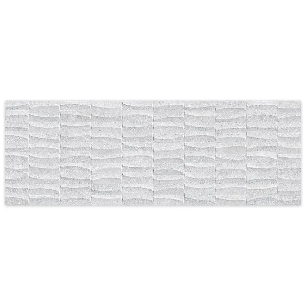 Ro'Ma Carrelage Carrelage Mural Effet Pierre<Carrelage effet Pierre 3D Gris Silver 100x33,3x0,98 cm Luzerio - Mur intérieur -