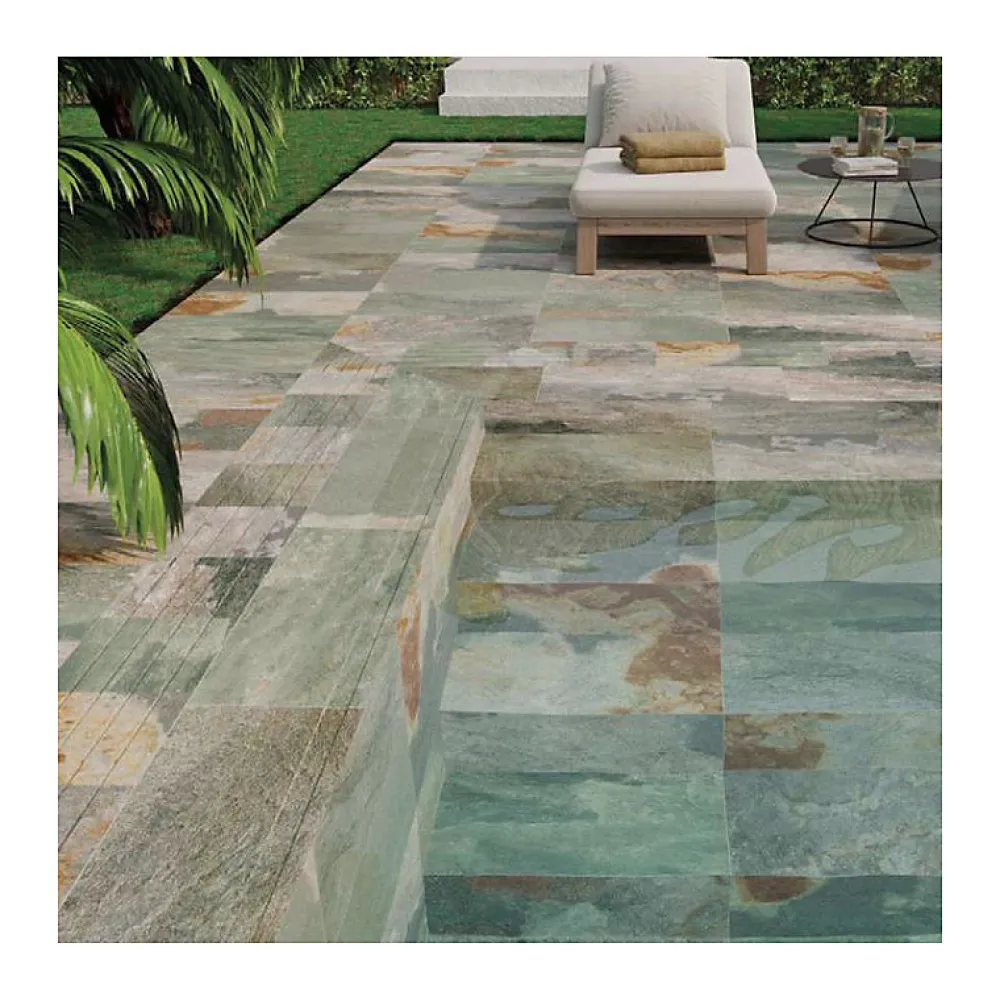 Aelle Carrelage Carrelage Sol Effet Pierre<Carrelage effet pierre naturelle de bali 30x60 cm MYK-AS GREEN