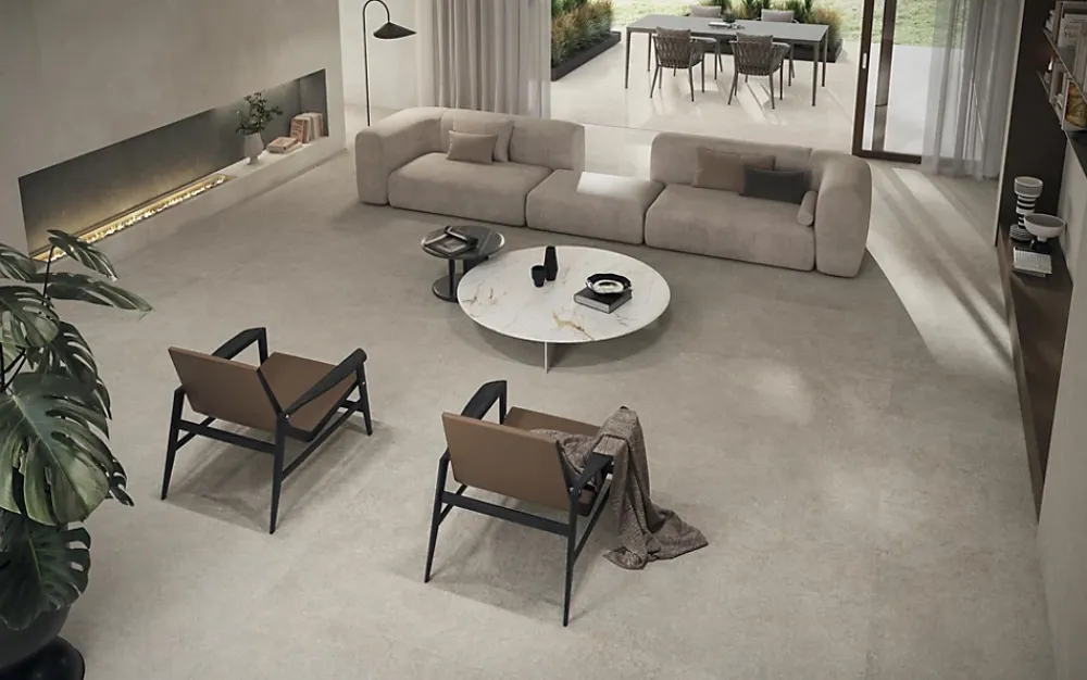 Ro'Ma Carrelage Carrelage effet Pierre Quartzite Gris Galet 120x60x0,9 cm Venturo - Sol extérieur (vendu par carton de 1,44 m²) -- Carrelage Extérieur Et Terrasse