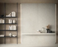Ro'Ma Carrelage Carrelage effet Pierre Quartzite Blanc 240x120x0,9 cm Mat Venturo - Mur intérieur (vendu par carton de 2,88 m²) -- Carrelage Mural Effet Pierre