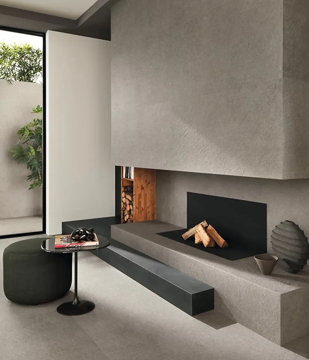 Ro'Ma Carrelage Carrelage Sol Effet Pierre<Carrelage effet Pierre Quartzite Gris Cendré 120x120x0,9 cm Mat Venturo - Sol et mur intérieur (vendu par carton de 2,88 m²) - RO'
