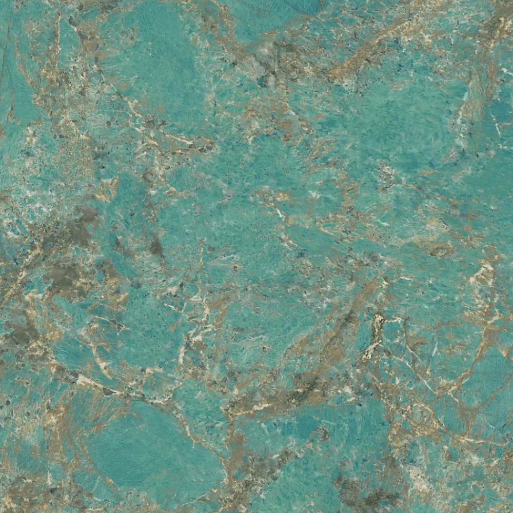 Ro'Ma Carrelage Carrelage effet Pierre Vert Amazzonite 120x120x0,9 cm Brillant Florenza - Sol et mur intérieur (vendu par carton de 2,88 m²) - RO'- Carrelage Sol Effet Pierre