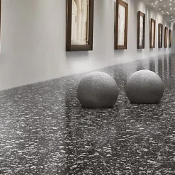 Les Carreaux De Jean  Carrelage Effet Terrazzo VENICE 60x60 Graphite - Les Carreaux de Jean- Carrelage Sol Effet Terrazzo