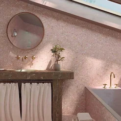 Les Carreaux De Jean  Carrelage Sol Effet Terrazzo<Carrelage Effet Terrazzo Hexagonal AROUSA 25,8x29 Rosa - Les Carreaux de Jean