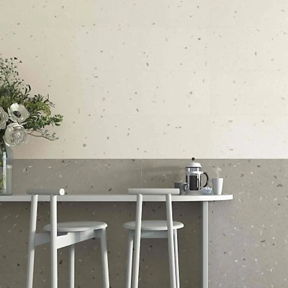 Les Carreaux De Jean Carrelage Effet Terrazzo CROCCANTE 60x120 Sesamo - Les Carreaux de Jean- Carrelage Sol Effet Terrazzo