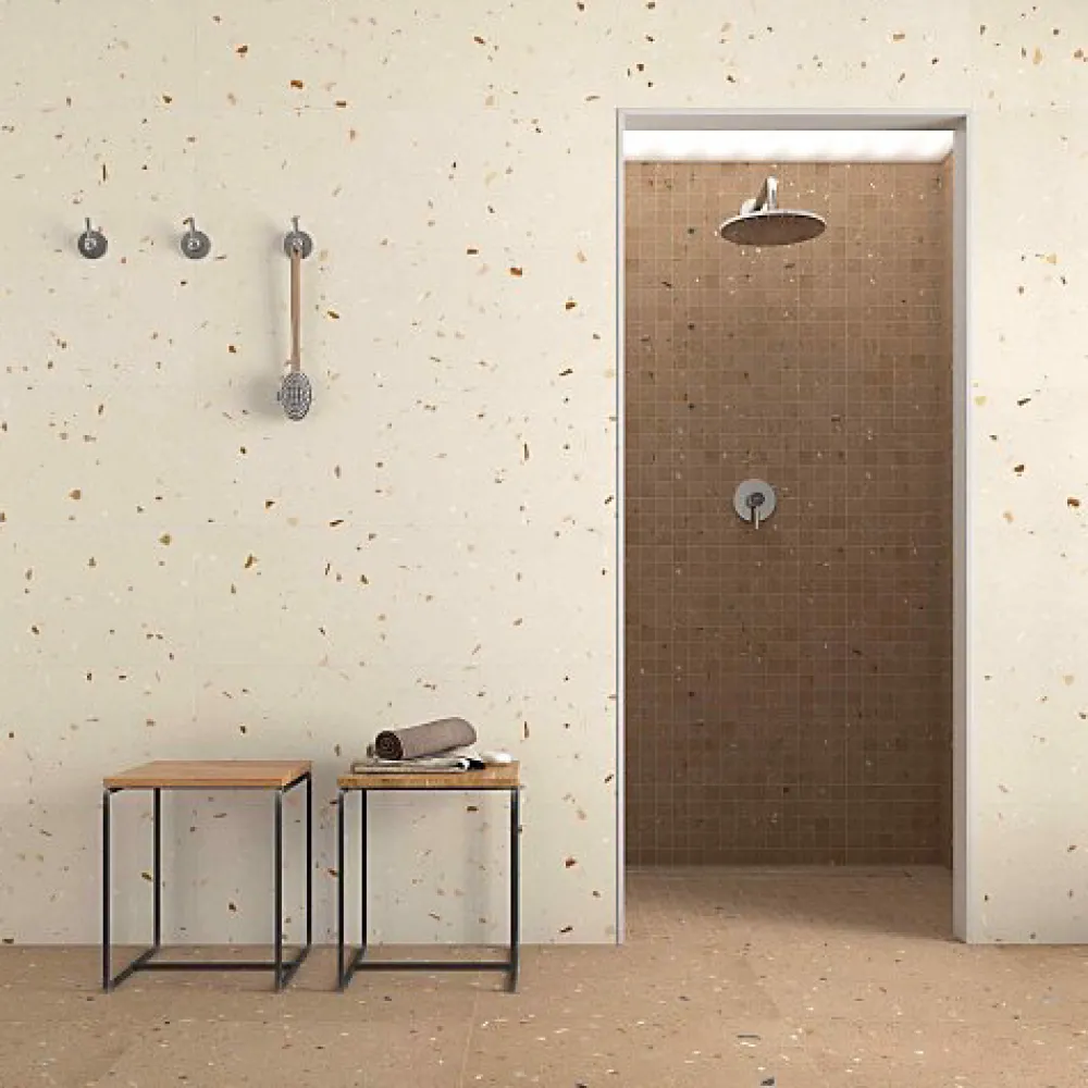 Les Carreaux De Jean Carrelage Sol Effet Terrazzo<Carrelage Effet Terrazzo CROCCANTE 60x120 Nuez - Les Carreaux de Jean