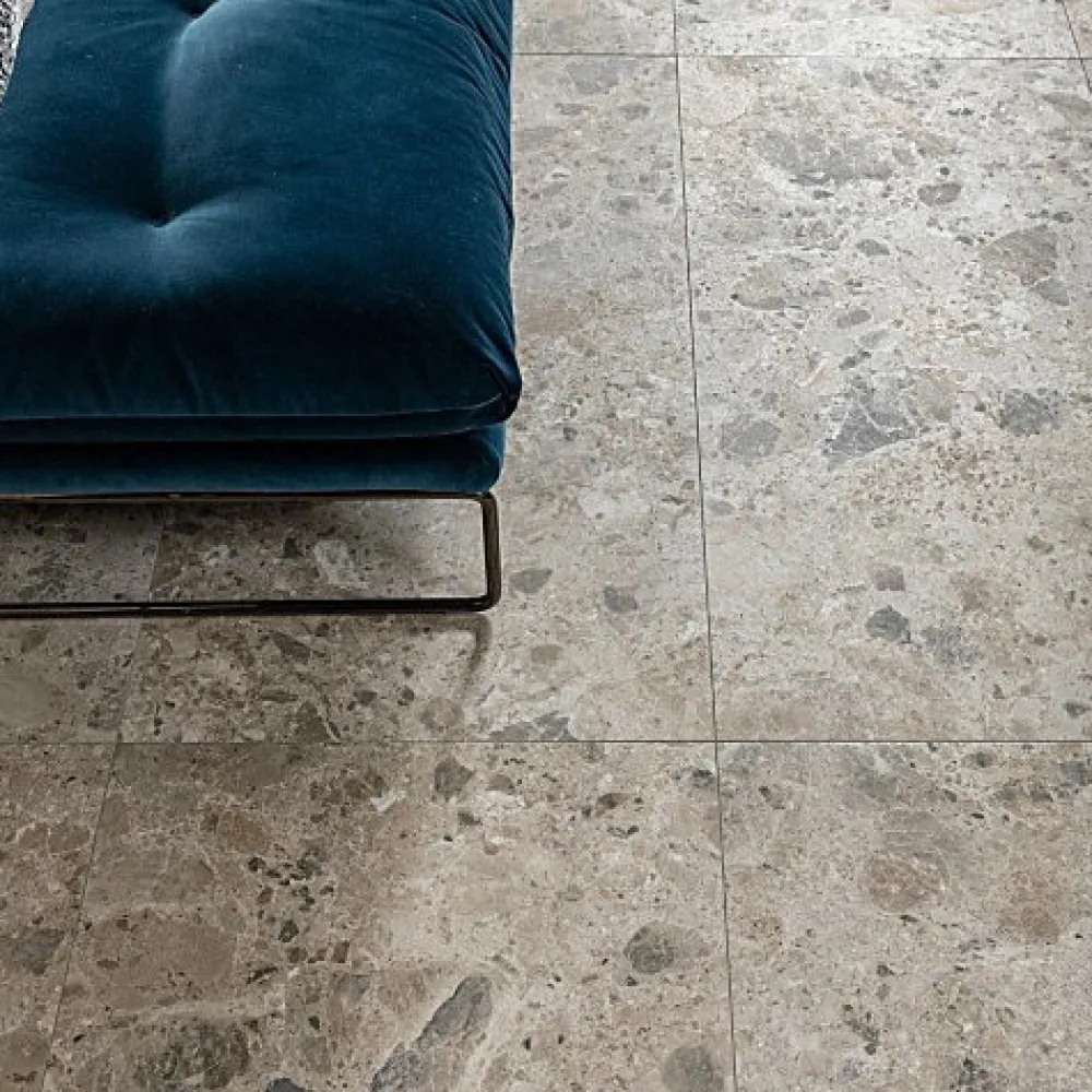 Les Carreaux De Jean Carrelage Sol Effet Terrazzo<Carrelage Effet Terrazzo - Pierre CARACTER Mix Gris 60x120 Rectifié - Les Carreaux de Jean