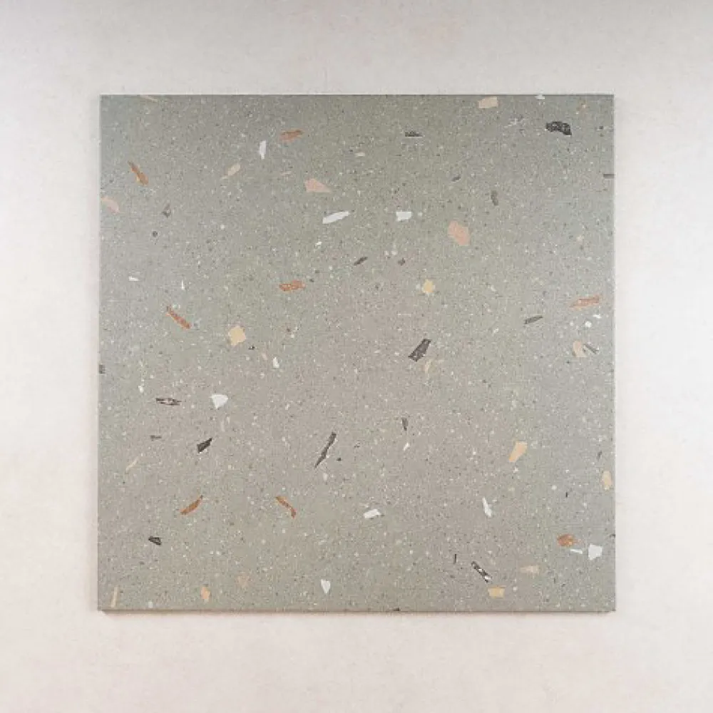 Tinker Carrelage Effet Terrazzo CROCCANTE 60x60 Menta - Les Carreaux de Jean- Carrelage Sol Effet Terrazzo