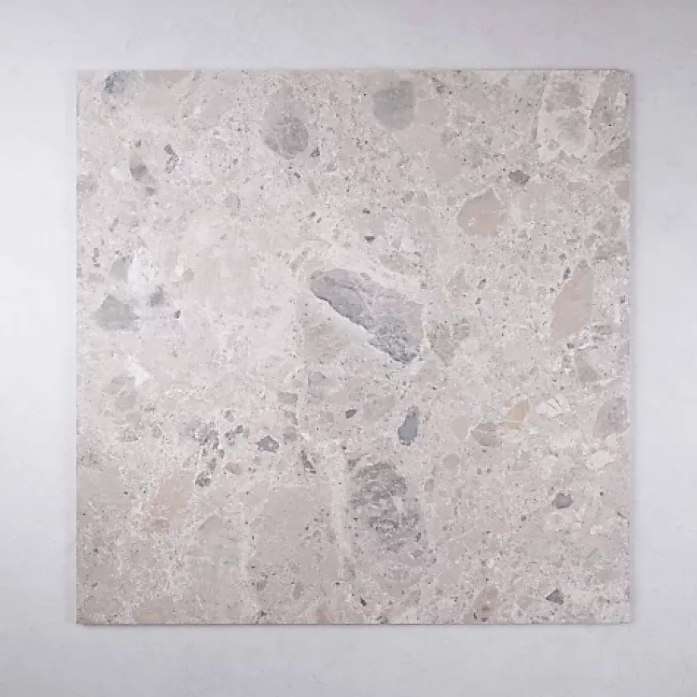 Les Carreaux De Jean Carrelage Effet Terrazzo - Pierre CARACTER Mix Multicolor 60x120 Rectifié - Les Carreaux de Jean- Carrelage Sol Effet Terrazzo