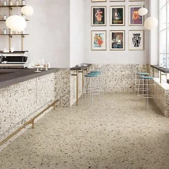 Les Carreaux De Jean  Carrelage Effet Terrazzo VENICE 60x60 Beige - Les Carreaux de Jean- Carrelage Sol Effet Terrazzo